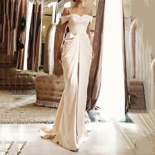 Women Boho Maxi Dress Suspender Elegant White Dress Ladies Evening Party Strapless Long Dress For Women Draped Slim Tunic#G7