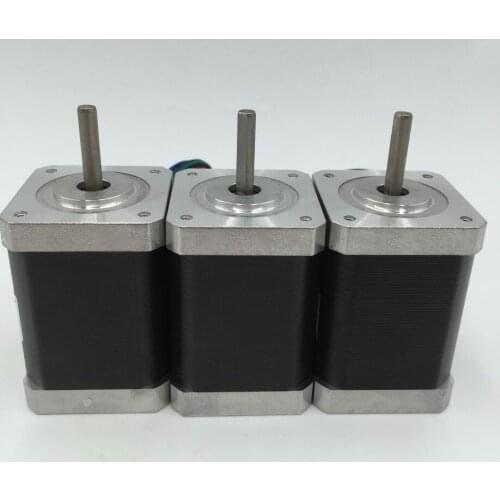 3PCS/Lot Micro Stepper Motor Nema17 0.4A Two Phases Motor 34mm for 3D printers 0.28NM/ 40oz.in