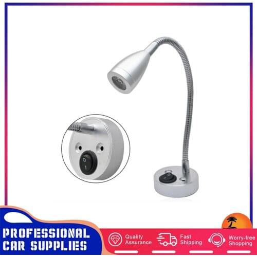 3500K 12V Camper Accessories Interior Warm Light Switch LED Spot Reading Light For Van Caravan Boat RV Motorhome Truck