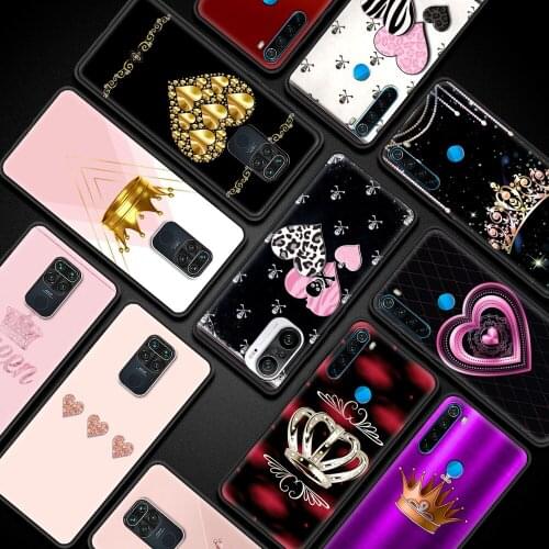 Diamond Crown Printing Phone Case for Redmi Note 8 8T 9T 9 7 Pro 9A 8A 7A Note 10 Pro MAX K40 Pro Plus Silicone Soft TPU Cover