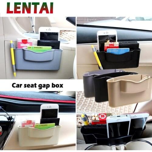 LENTAI 1PC Car Storage Box Auto seat gap box For Alfa Romeo Toyota c-hr Avensis RAV4 Auris Renault Duster Logan Captur 2017