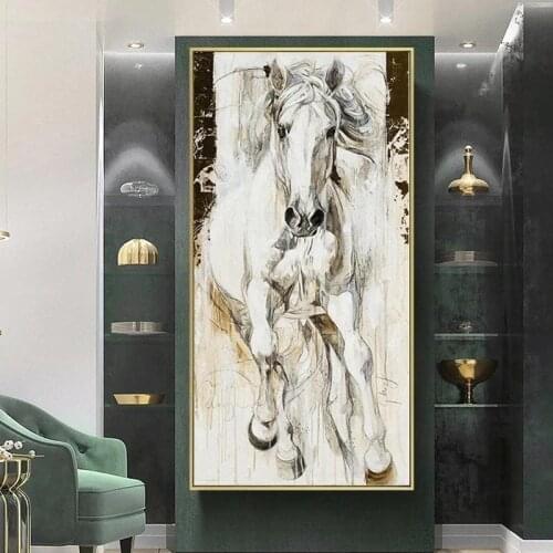 Running Horses Poster Wall Art Painting Canvas Print Animal Pictures The Horses Posters for Living Room Decor No Frame