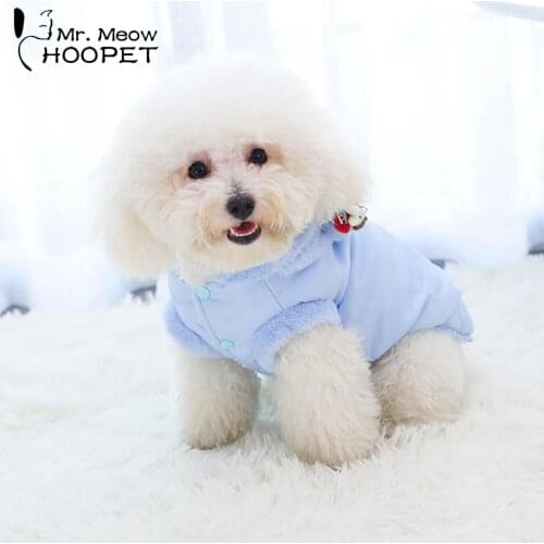 Hoopet Dog Clothes For Small Dogs Winter Pet cat Coat Jacket Hoodies for Chihuahua Outfit