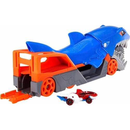 Hot Wheels Shark Carrier Play Set Includes 1 Piece 1:64 Scale Car For Children Between 4-8 Years Old GVG36