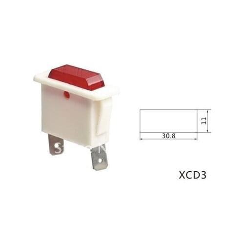 Red Indicator pilot light XCD3 AC220V switch