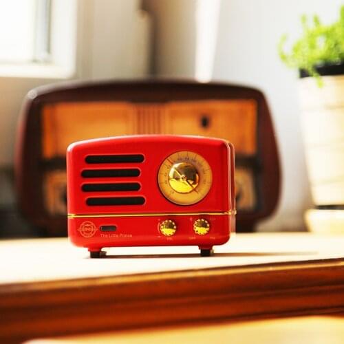 Mao king OTR little prince Chinese Spring Festival Red Wireless bluetooth speaker Radio Portable retro speaker with gift box
