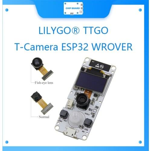 LILYGO TTGO T-Camera ESP32 WROVER & PSRAM Camera Module ESP32-WROVER-B OV2640 Camera Module 0.96 OLED