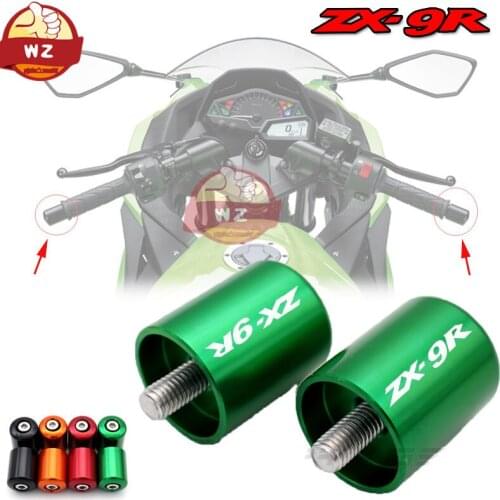 Para KAWASAKI NINJA ZX9R ZX-9R 1998-2003 99 00 01 02 accesorios de la motocicleta CNC aluminio apretones de manillar Bar termina
