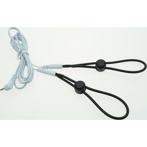 Male Silicone Adjustable Electric Shock Accessroy Cock Rings Sex Toys For Men Penis Enlargement Electric Medical Sex Products