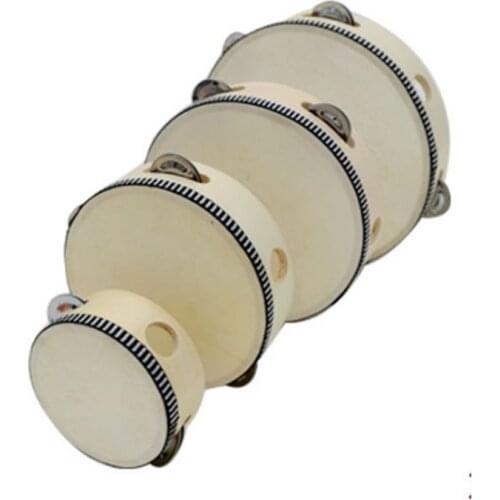 Musical Instruments Tambourine Drum Children Musical Educational Tambourine Round Percussion For KTV Party