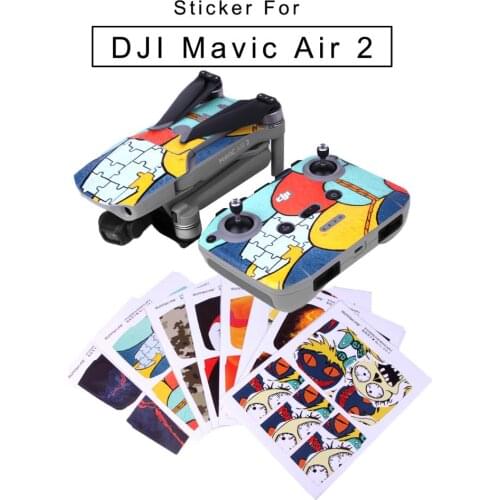 PVC Sticker for DJI Mavic Air 2 Smooth Protective Film Sticker Remote Control Waterproof Scratch Sticker Full Cover Skin