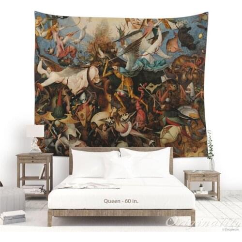 The Fall Of The Rebel Angels Wall Tapestry 16th Century By Pieter Bruegel The Elder Wall Decoration