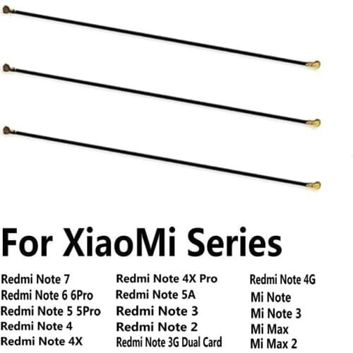 New Coaxial Connector Wifi Signal Antenna Flex Cable for Xiaomi Redmi Note 7 6 5 5A 4 4X 3 2 Pro 4G 3G Mi Max Mix Note 3