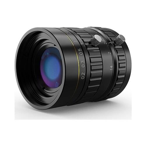 2/3" 5 Million Pixel Level Fixed Focus Lens, Focal Length 25MM, Filter Size M37.5MMx0.5MM, Resolution 5MP 600010