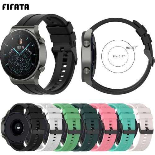 FIFATA 20 22MM Soft Silicone Smart Watch Band For Huawei Watch GT 2 Pro/GT 2/GT 2e/Huami Amazfit GTS 2/GTS/Bip/Bip U Watch Strap