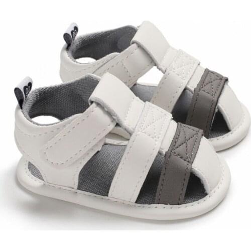 Summer Baby Boy Sandals Infant Newborn Baby Kids Anti-slip Sole Crib Shoes Soft Breathable Beach Sneakers 0-18M
