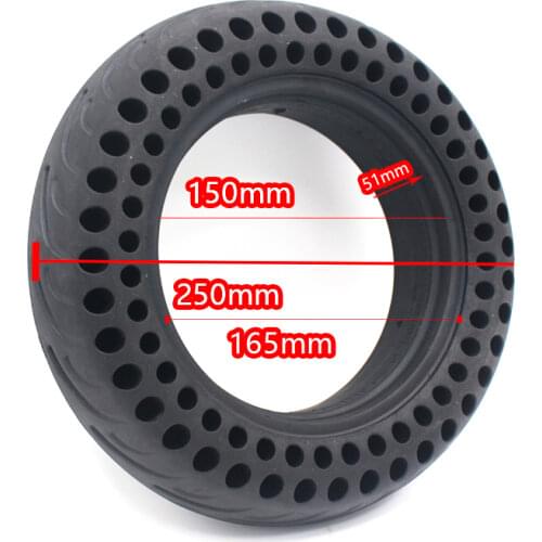 Tire for 10'' Electric Skateboard Hoverboard Avoid Non-Pneumatic Anti-punctureNewest 10.0x2.75 Solid Tyre10*2.75 Tubeless