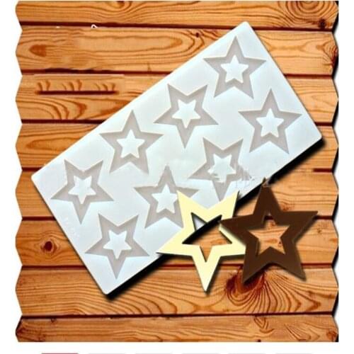 Hot DIY 3D Star Shape Silicone Mold Cake Decorating Tools Cupcake Silicone Mold Chocolate Mould Decor Muffin Pan Baking Stencil