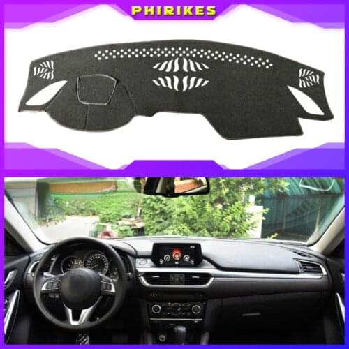 Anti-UV Dashboard Cover Mat Pad DashMat Dash Sun Shade Instrument Protect Carpet Car Accessories For Mazda Atenza 2017 2018 2019
