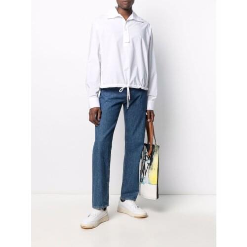 S-6XL 2021 New Men Womens clothing Show Original Drawcord hem casual Shirt Plus size Stage costumes