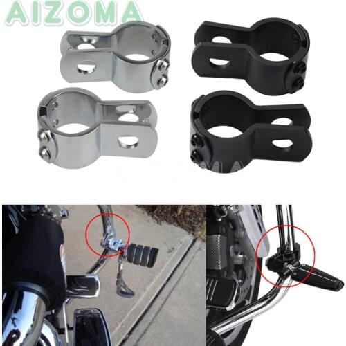 1-1/2" & 1-1/4" & 1-1/8" Motorcycle Highway Crash Bar Clamp Footpeg Footrest 28mm 32mm 38mm Engine Guard Foot Peg Universal