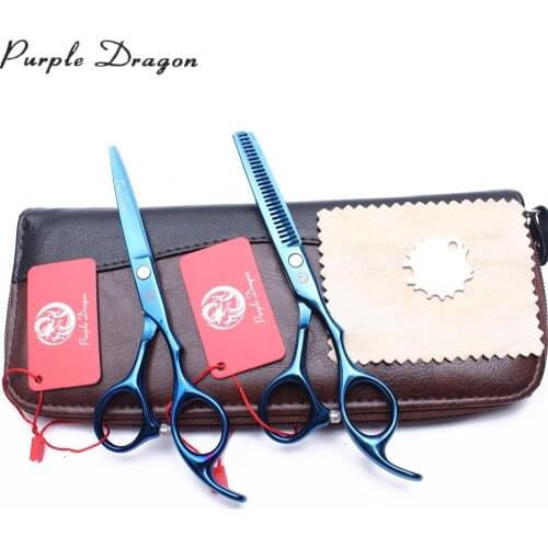 1Set 5.5" 6" JP Stainless Straight Scissors Thinning Shears Pet Scissors Animal Shears Set Professional Grooming Scissors Z1005