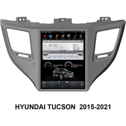 10.4 Inch Car Radio Player Car Multimedia Player Tesla Style Screen Android 9.0 Car GPS Navigation For HYUNDAI TUCSON 2015-2021