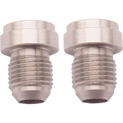 2 Pieces 6AN, AN6 MALE STAINLESS STEEL WELD ON / WELD IN FITTING BUNG