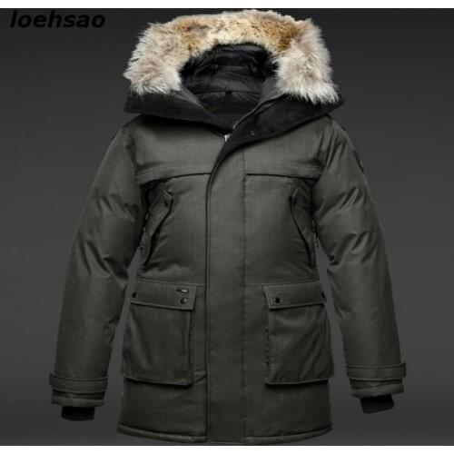 2019 New Men Down Jacket 90% White Duck Down outerwear Mens Winter Coats Super Warm Waterproof Windproof fur hooded long parkas