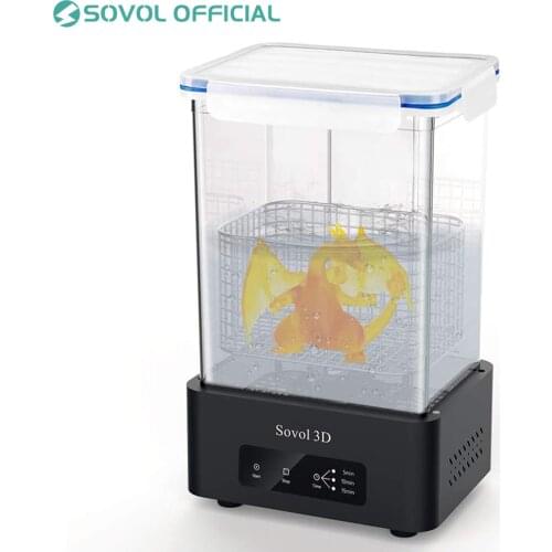 Sovol SL2 Resin Washing Machine Large Volume with Protective Washing Basket Smart Touchscreen for LCD/DLP/SLA 3D Printed Models