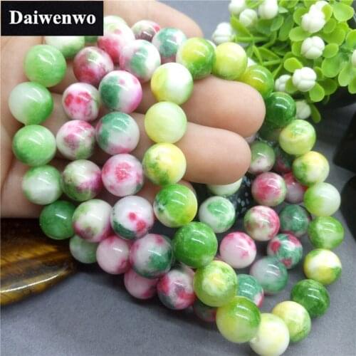 4 Colors Botswana Chalcedony Jasper Beads Natural Stone Bracelets Charms Female