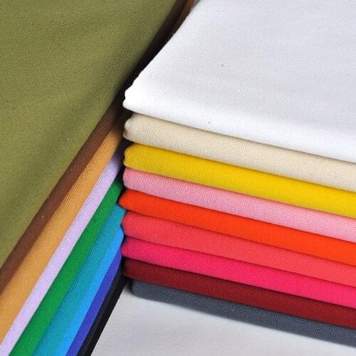 50x145cm Colored Cotton Canvas Fabric For Patchwork Curtain Sofa Cover Diy Sewing Crafts Material Textile Telas Tecido