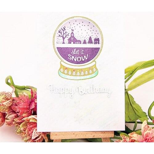 8.5x7.1cm Snow vase Cutting dies metal crafts paper die-cutting /DIY embossing Easter and New Year Scrapbooking