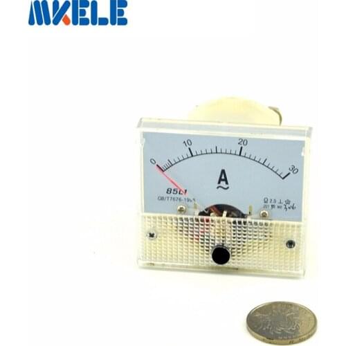 AC 85L1(30A) Analog Ammeter Panel Current Amper Meter Pointer Diagnostic-tool Amperimetro Ampermeter Tester