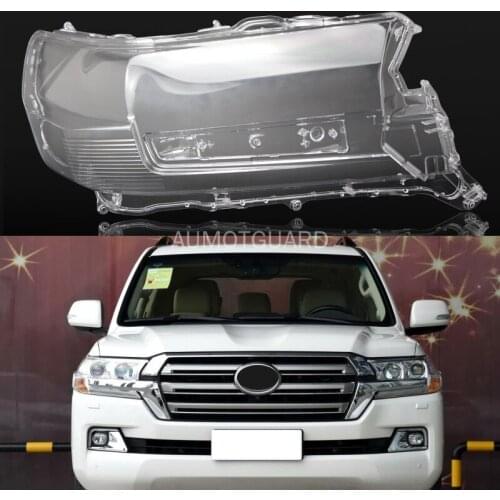Car Headlamp Lens For Toyota Land Cruiser 2016 2017 2018 Car Replacement Lens Auto Shell Cover