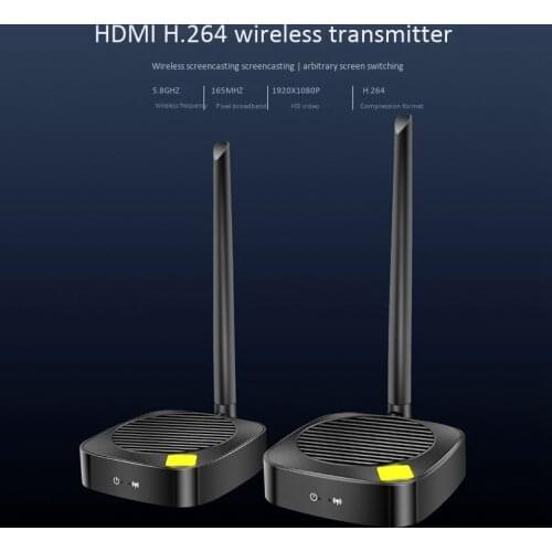 Wireless HDMI Extender Transmitter and Receiver H.264 Transmitter 50 Meters HDMI Wireless Extender 5.8G US Plug