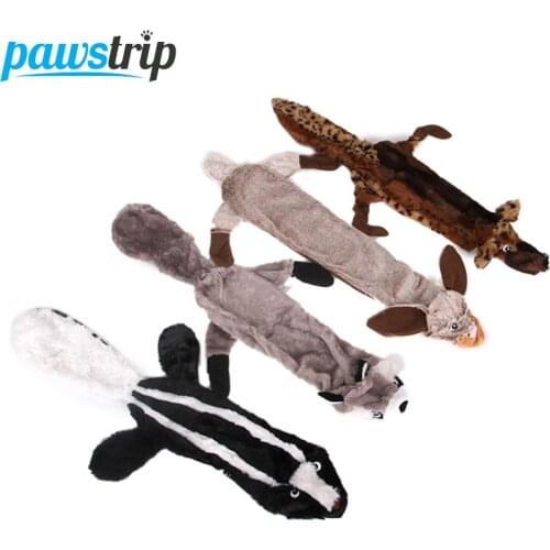 No Stuffing Squeaky Dog Toy Soft Animal Dog Chew Toys Interactive Pet Toys For Large Dogs 21/24inch Long
