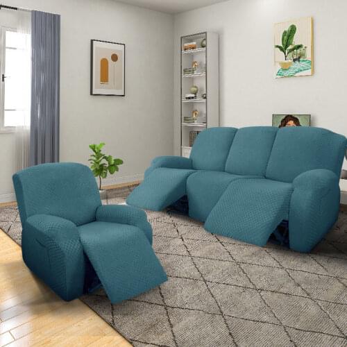 1 3 Seater Recliner Sofa Cover Split Style Elastic Massage Couch Slipcovers Spandex Lounger Armchair Cover Deck Chair Covers