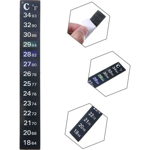 Digital Aquarium Fish Tank Thermometer Temperature Sticker Dual Scale Measurement Stickers Tools