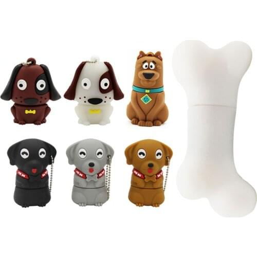 TEXT ME cartoon Dog bonusb 128g 2.0 animal style 4GB 8GB 16GB 32GB pendrive creative usb Stick 64GB Pendrive
