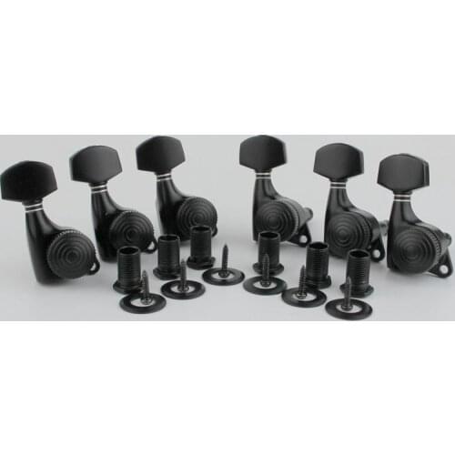 Guitar Locking Tuners Lock String Tuning Key Pegs Machine Heads Replacement for ST TL SG LP Style Electric Guitars Black