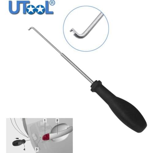 Removal install tool for VW door lock cylinder housing - doors with no lock cylinder T10389