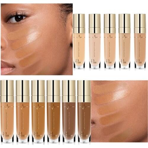Face Contour Concealer Liquid Waterproof Full Coverage Foundation Corrector Palette Base Professional Makeup For Dark Skin