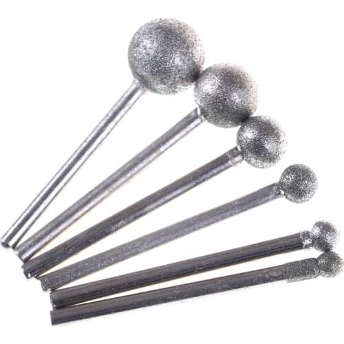Round Diamond Grinding Wheel For Rotary Tool Diamond Tools For Granite Diamond Burs Tools Accessories 6Pcs/Lot