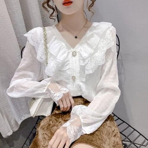 Little croaker Lace Blouses