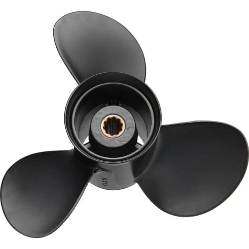 Boat Outboard Propeller 48-19640A40 Aluminium Alloy Marine Propeller 10 Spline Tooth 3 Blade For Mercury Engine 25-30HP 9.9 x 13