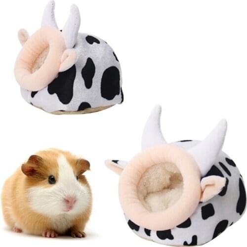 Cute Hamster House Pet Dog Cat Winter Warm Plush Sleeping Bed Puppy Kitten Chinchillas Small Animal Soft Nest Kennel Mat