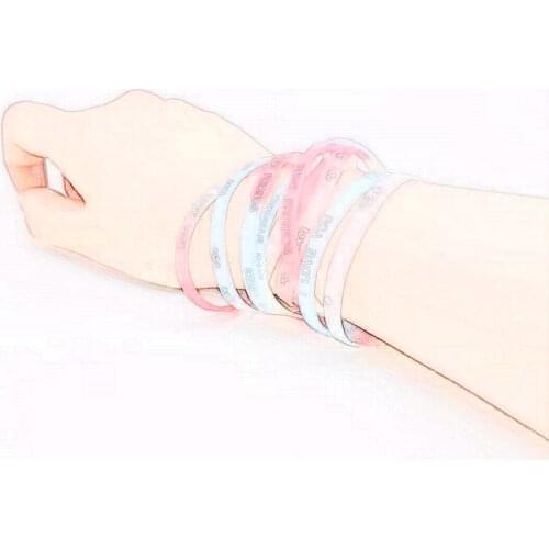 10/30PC Colorful Charm Silicone Bracelets Wedding Favors Wrist Decorate Gifts for Boyfriend