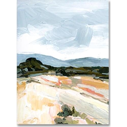 Hand-painted Outdoor Landscape Oil Painting Canvas Art No Frame Wall Decorative Item Panel Canvas Wall Art For Living Room