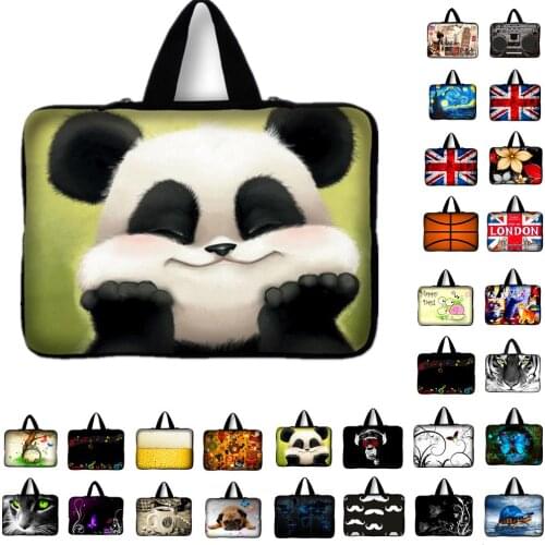 Panda Neoprene Laptop Bag Tablet Sleeve Case For Notebook Computer 7.9 11.6 13.3 15.4 15.6 17.3 17.4 For Macbook Air / Pro